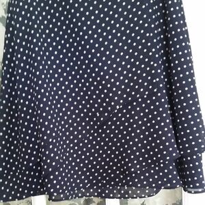 Spiegel Polka dot tiered mini skirt